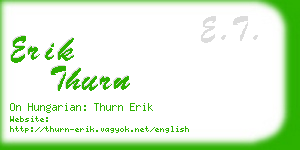 erik thurn business card